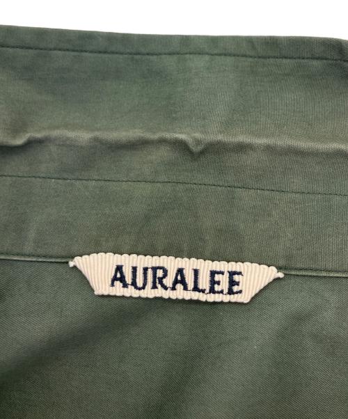 AURALEE（オーラリー）AURALEE (オーラリー) WASHED FINX TWILL BIG SHIRTS グリーン サイズ:4の古着・服飾アイテム
