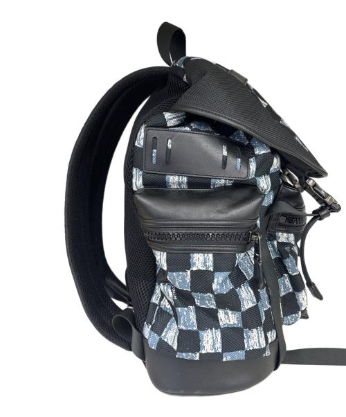 COACH（コーチ）COACH (コーチ) リュック　Terrain Trek Pack with Graphic Checker Print ブルー×ブラックの古着・服飾アイテム