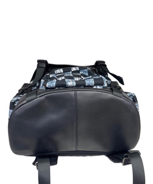 COACH（コーチ）COACH (コーチ) リュック　Terrain Trek Pack with Graphic Checker Print ブルー×ブラックの古着・服飾アイテム