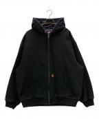 SUPREME×Dickiesシュプリーム×ディッキーズ）の古着「ジップパーカー 	25FW Quilted Lined Zip Up Hooded Sweatshirt」｜ブラック