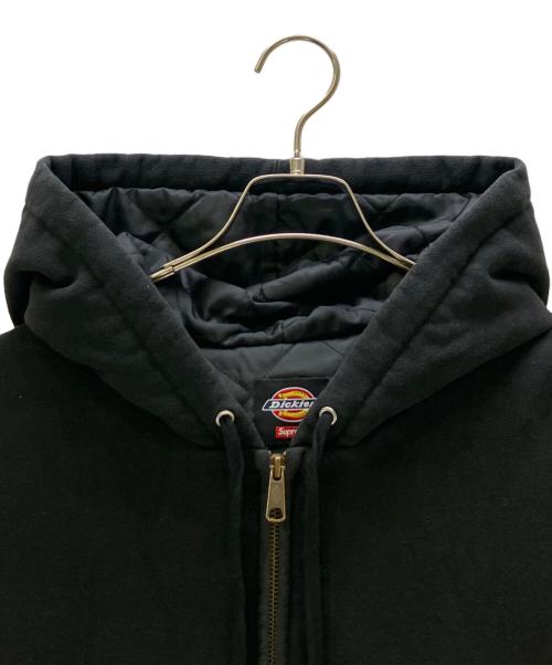 SUPREME（シュプリーム）SUPREME (シュプリーム) Dickies (ディッキーズ) ジップパーカー 	25FW Quilted Lined Zip Up Hooded Sweatshirt ブラック サイズ:2XLの古着・服飾アイテム