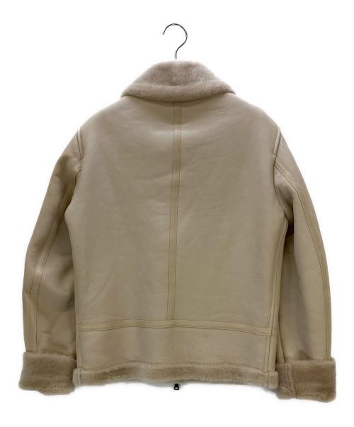 EMMETI（エンメティ）EMMETI (エンメティ) ムートンジャケット ベージュ サイズ:44の古着・服飾アイテム