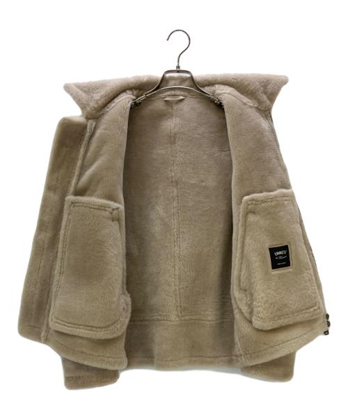 EMMETI（エンメティ）EMMETI (エンメティ) ムートンジャケット ベージュ サイズ:44の古着・服飾アイテム