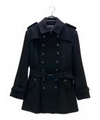 BURBERRY BLACK LABELバーバリーブラックレーベル）の古着「ナポレオンコート」｜ブラック