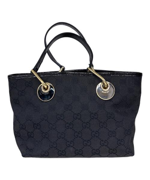 GUCCI（グッチ）GUCCI (グッチ) ミニトートバッグ  GG ブラックの古着・服飾アイテム