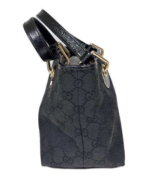 GUCCI（グッチ）GUCCI (グッチ) ミニトートバッグ  GG ブラックの古着・服飾アイテム