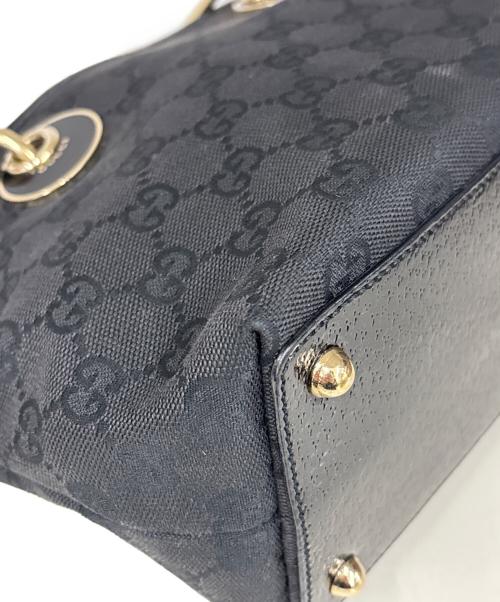 GUCCI（グッチ）GUCCI (グッチ) ミニトートバッグ  GG ブラックの古着・服飾アイテム