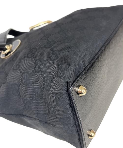 GUCCI（グッチ）GUCCI (グッチ) ミニトートバッグ  GG ブラックの古着・服飾アイテム