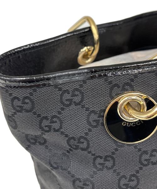 GUCCI（グッチ）GUCCI (グッチ) ミニトートバッグ  GG ブラックの古着・服飾アイテム