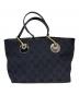 GUCCI (グッチ) ミニトートバッグ  GG ブラック：50000円
