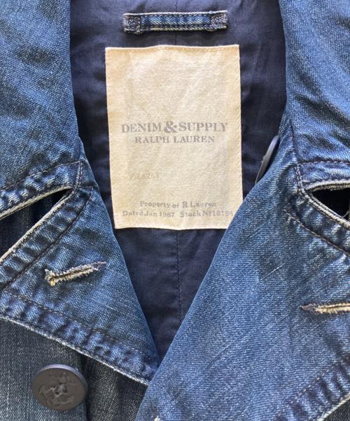 Denim & Supply Ralph Lauren（デニム＆サプライ ラルフローレン）DENIM & SUPPLY RALPH LAUREN (デニム＆サプライ ラルフローレン) Pコート インディゴ サイズ:Mの古着・服飾アイテム