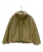Adam et Ropeアダム エ ロペ）の古着「ファージャケット 24AW EcopeLループファーコート」｜ベージュ