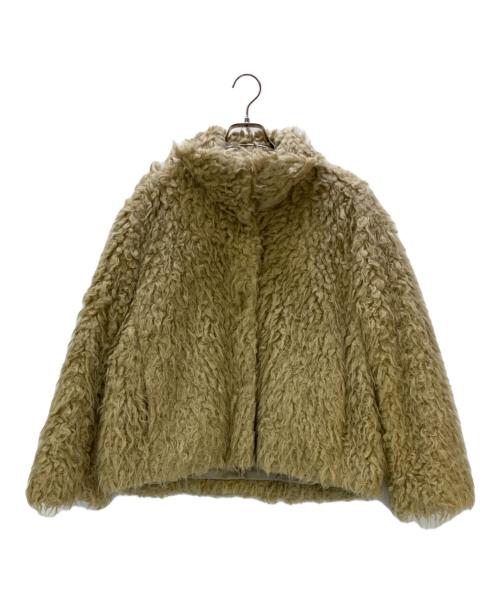 Adam et Rope（アダム エ ロペ）Adam et Rope (アダム エ ロペ) ファージャケット 24AW EcopeLループファーコート ベージュ サイズ:Freeの古着・服飾アイテム