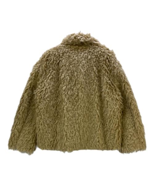 Adam et Rope（アダム エ ロペ）Adam et Rope (アダム エ ロペ) ファージャケット 24AW EcopeLループファーコート ベージュ サイズ:Freeの古着・服飾アイテム