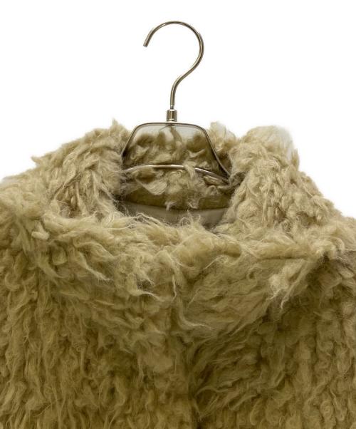 Adam et Rope（アダム エ ロペ）Adam et Rope (アダム エ ロペ) ファージャケット 24AW EcopeLループファーコート ベージュ サイズ:Freeの古着・服飾アイテム