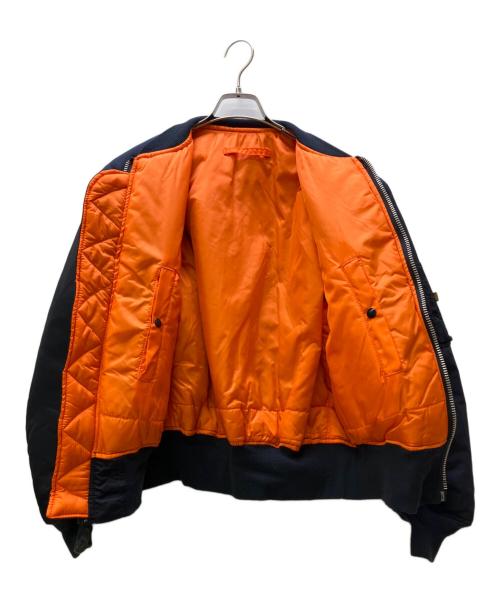 ALPHA（アルファ）ALPHA (アルファ) リバーシブルMA-1ジャケット ネイビー サイズ:Lの古着・服飾アイテム
