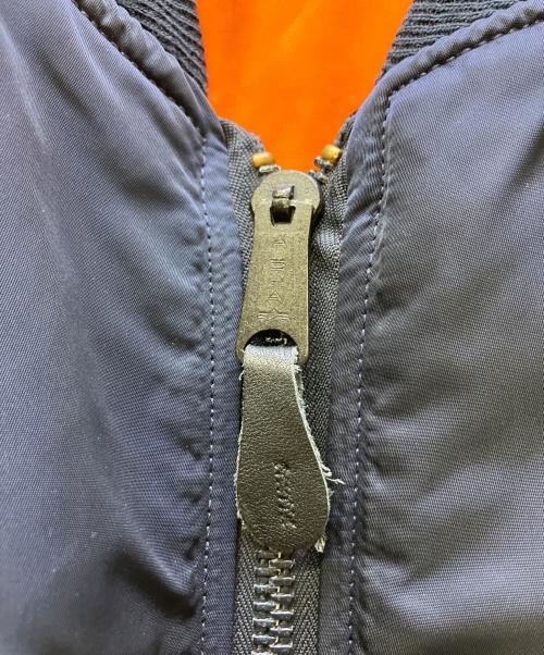 ALPHA（アルファ）ALPHA (アルファ) リバーシブルMA-1ジャケット ネイビー サイズ:Lの古着・服飾アイテム