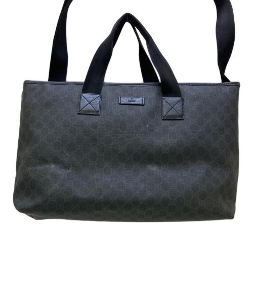 GUCCI（グッチ）GUCCI (グッチ) 2WAYショルダーバッグ GGスプリーム ブラックの古着・服飾アイテム