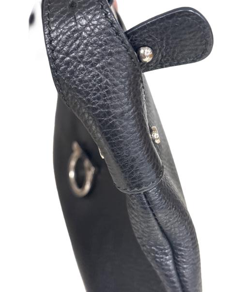 Salvatore Ferragamo（サルヴァトーレ フェラガモ）Salvatore Ferragamo (サルヴァトーレ フェラガモ) セミショルダーバッグ　ガンチーニ ブラックの古着・服飾アイテム