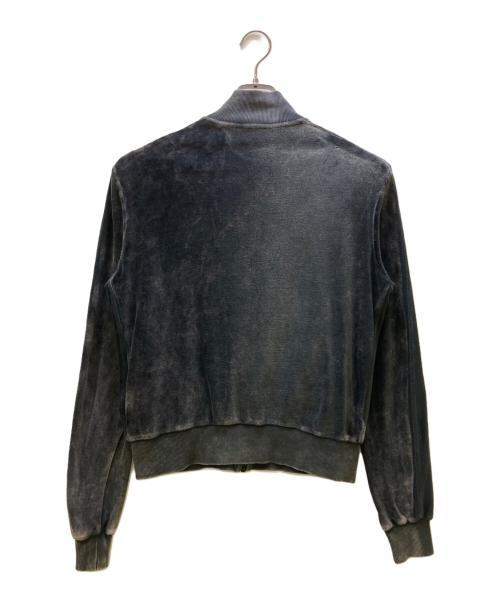 DIESEL（ディーゼル）DIESEL (ディーゼル) スタンドカラージャケット ベロア グレー サイズ:Lの古着・服飾アイテム