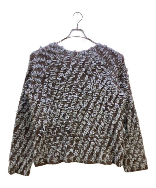 DIESEL（ディーゼル）DIESEL (ディーゼル) 厚手ニット モヘア・アルパカ混 ブラウン サイズ:Lの古着・服飾アイテム