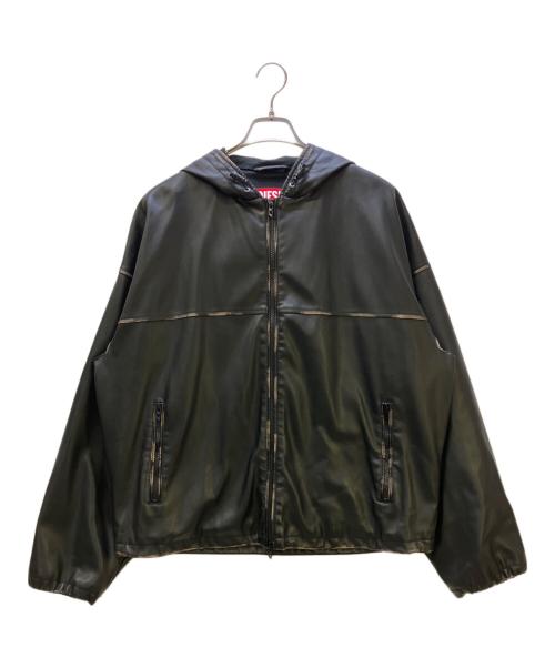 DIESEL（ディーゼル）DIESEL (ディーゼル) ジップアップジャケット J-ANTIL ブラック サイズ:46の古着・服飾アイテム