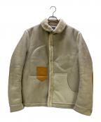 COMME des GARCONS JUNYA WATANABE MANコム デ ギャルソン ジュンヤ ワタナベ マン）の古着「エステルボアムートンレザージャケット」｜ベージュ