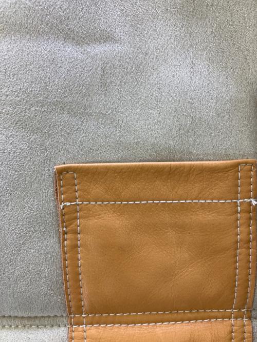COMME des GARCONS JUNYA WATANABE MAN（コム デ ギャルソン ジュンヤ ワタナベ マン）COMME des GARCONS JUNYA WATANABE MAN (コム デ ギャルソン ジュンヤ ワタナベ マン) エステルボアムートンレザージャケット ベージュ サイズ:Lの古着・服飾アイテム