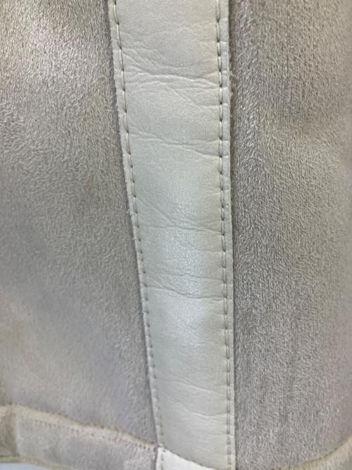 COMME des GARCONS JUNYA WATANABE MAN（コム デ ギャルソン ジュンヤ ワタナベ マン）COMME des GARCONS JUNYA WATANABE MAN (コム デ ギャルソン ジュンヤ ワタナベ マン) エステルボアムートンレザージャケット ベージュ サイズ:Lの古着・服飾アイテム