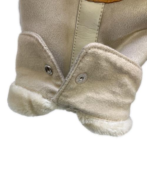 COMME des GARCONS JUNYA WATANABE MAN（コム デ ギャルソン ジュンヤ ワタナベ マン）COMME des GARCONS JUNYA WATANABE MAN (コム デ ギャルソン ジュンヤ ワタナベ マン) エステルボアムートンレザージャケット ベージュ サイズ:Lの古着・服飾アイテム