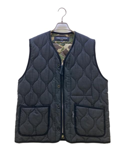 COMME des GARCONS HOMME（コムデギャルソン オム）COMME des GARCONS HOMME (コムデギャルソン オム) 23AW瓢箪キルトベスト ブラック サイズ:Mの古着・服飾アイテム