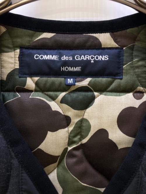 COMME des GARCONS HOMME（コムデギャルソン オム）COMME des GARCONS HOMME (コムデギャルソン オム) 23AW瓢箪キルトベスト ブラック サイズ:Mの古着・服飾アイテム