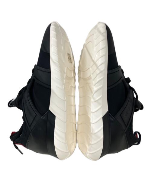 MONCLER（モンクレール）MONCLER (モンクレール) ランニングシューズ ブラック×ホワイト サイズ:391/2の古着・服飾アイテム