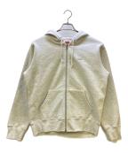 SUPREMEシュプリーム）の古着「18AW Reflective Small Box Zip Up Sweatshirt」｜ライトグレー