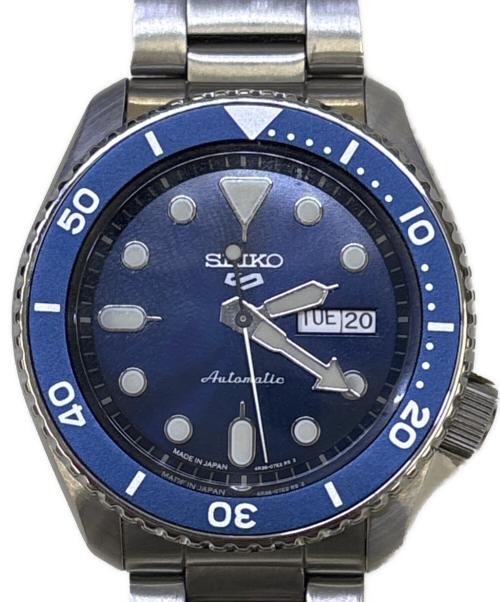 SEIKO（セイコー）SEIKO (セイコー) 腕時計　セイコー 5スポーツ ネイビーの古着・服飾アイテム