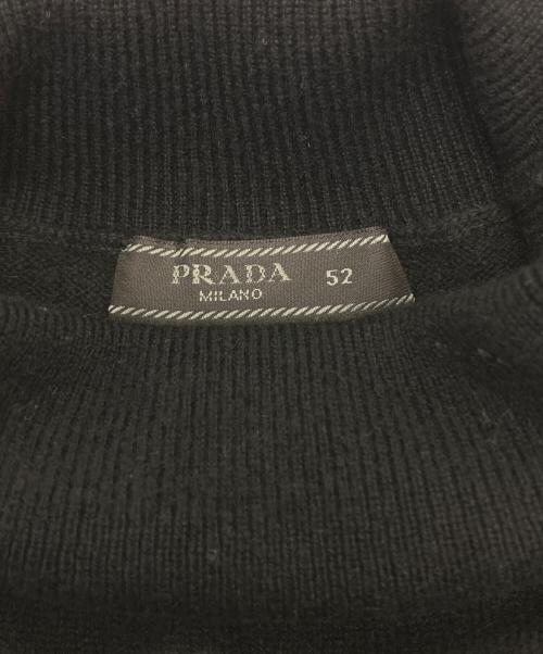 PRADA（プラダ）PRADA (プラダ) カシミヤタートルネックニット UMR310 ブラック サイズ:52の古着・服飾アイテム