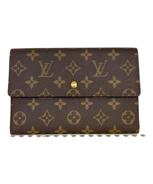 LOUIS VUITTON（ルイ ヴィトン）LOUIS VUITTON (ルイ ヴィトン) 3つ折り財布 ポシェット・パスポール ブラウンの古着・服飾アイテム