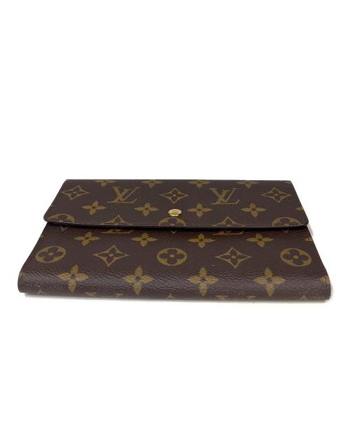 LOUIS VUITTON（ルイ ヴィトン）LOUIS VUITTON (ルイ ヴィトン) 3つ折り財布 ポシェット・パスポール ブラウンの古着・服飾アイテム