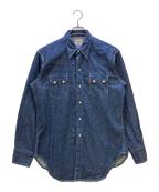 LEVI'Sリーバイス）の古着「ショートホーン復刻デニムウエスタンシャツ」｜インディゴ
