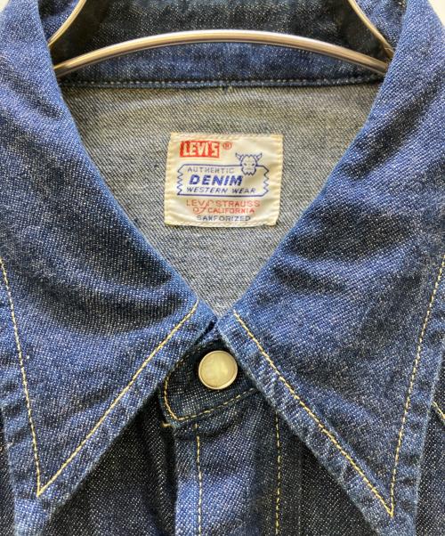 LEVI'S（リーバイス）LEVI'S (リーバイス) ショートホーン復刻デニムウエスタンシャツ インディゴ サイズ:Lの古着・服飾アイテム