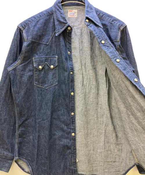 LEVI'S（リーバイス）LEVI'S (リーバイス) ショートホーン復刻デニムウエスタンシャツ インディゴ サイズ:Lの古着・服飾アイテム