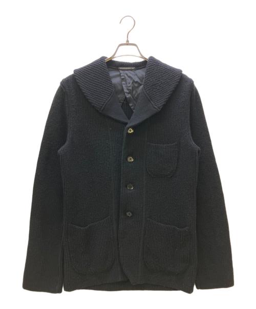 Yohji Yamamoto pour homme（ヨウジヤマモト プールオム）Yohji Yamamoto pour homme (ヨウジヤマモト プールオム) ニットジャケット ブラック サイズ:Lの古着・服飾アイテム