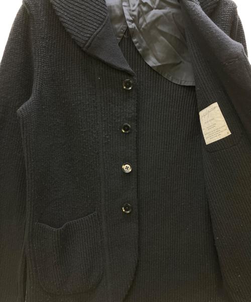Yohji Yamamoto pour homme（ヨウジヤマモト プールオム）Yohji Yamamoto pour homme (ヨウジヤマモト プールオム) ニットジャケット ブラック サイズ:Lの古着・服飾アイテム