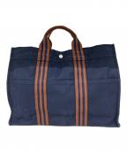 HERMESエルメス）の古着「トートバッグ　エールラインMM」｜ネイビー