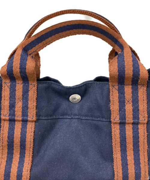 HERMES（エルメス）HERMES (エルメス) トートバッグ　エールラインMM ネイビーの古着・服飾アイテム