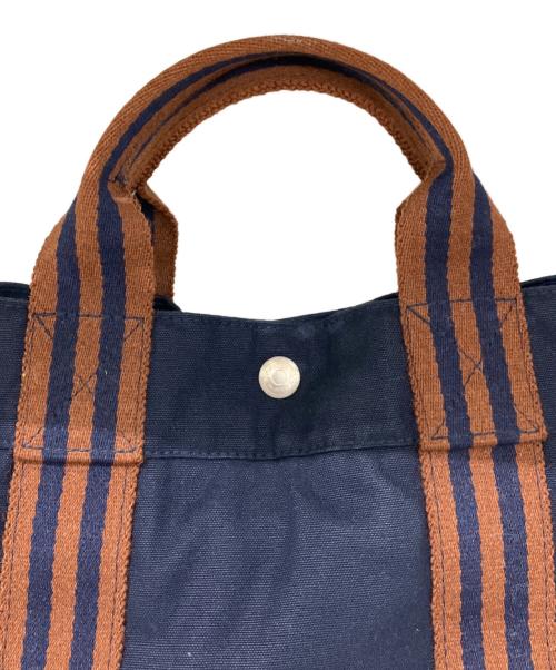 HERMES（エルメス）HERMES (エルメス) トートバッグ　エールラインMM ネイビーの古着・服飾アイテム