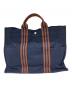 HERMES (エルメス) トートバッグ　エールラインMM ネイビー：20000円