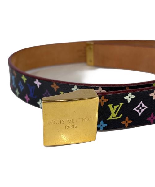 LOUIS VUITTON（ルイ ヴィトン）LOUIS VUITTON (ルイ ヴィトン) ベルト　モノグラム・マルチカラー ブラックの古着・服飾アイテム
