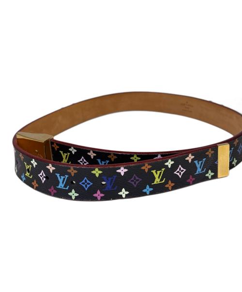 LOUIS VUITTON（ルイ ヴィトン）LOUIS VUITTON (ルイ ヴィトン) ベルト　モノグラム・マルチカラー ブラックの古着・服飾アイテム