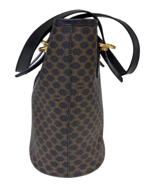 CELINE（セリーヌ）CELINE (セリーヌ) トートバッグ　マカダム ブラック×ブラウンの古着・服飾アイテム
